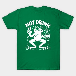 Funny Not Drunk Frog design T-Shirt